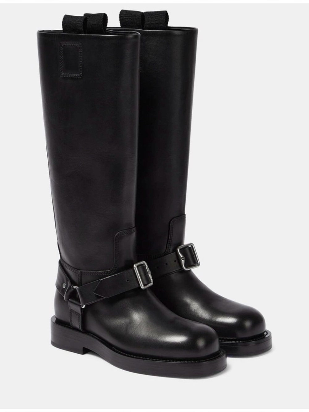 Burberry Women’s Saddle Leather Tall Boots